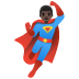 man superhero, dark skin tone